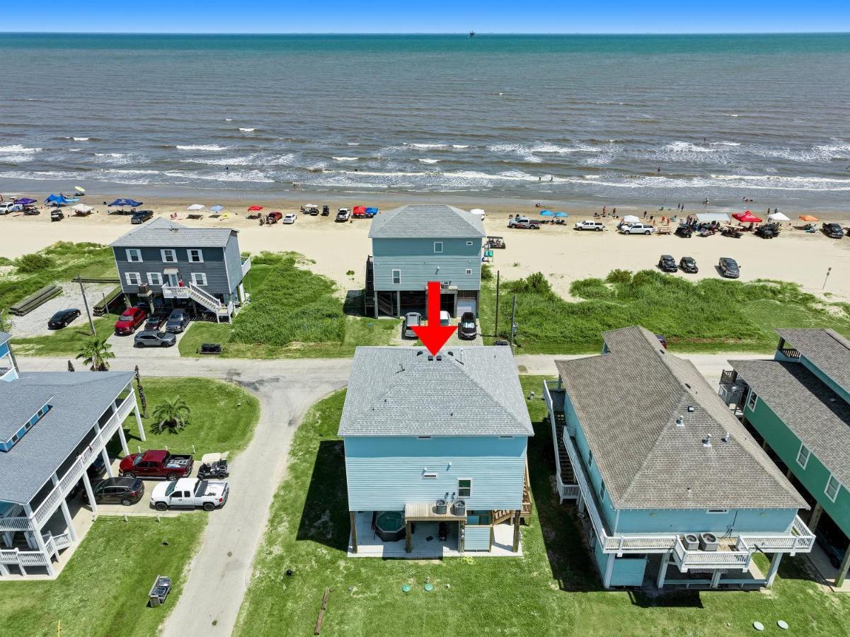Beachfront - Hot Tub - Bbq - 14 Guests Bolivar Peninsula Екстериор снимка